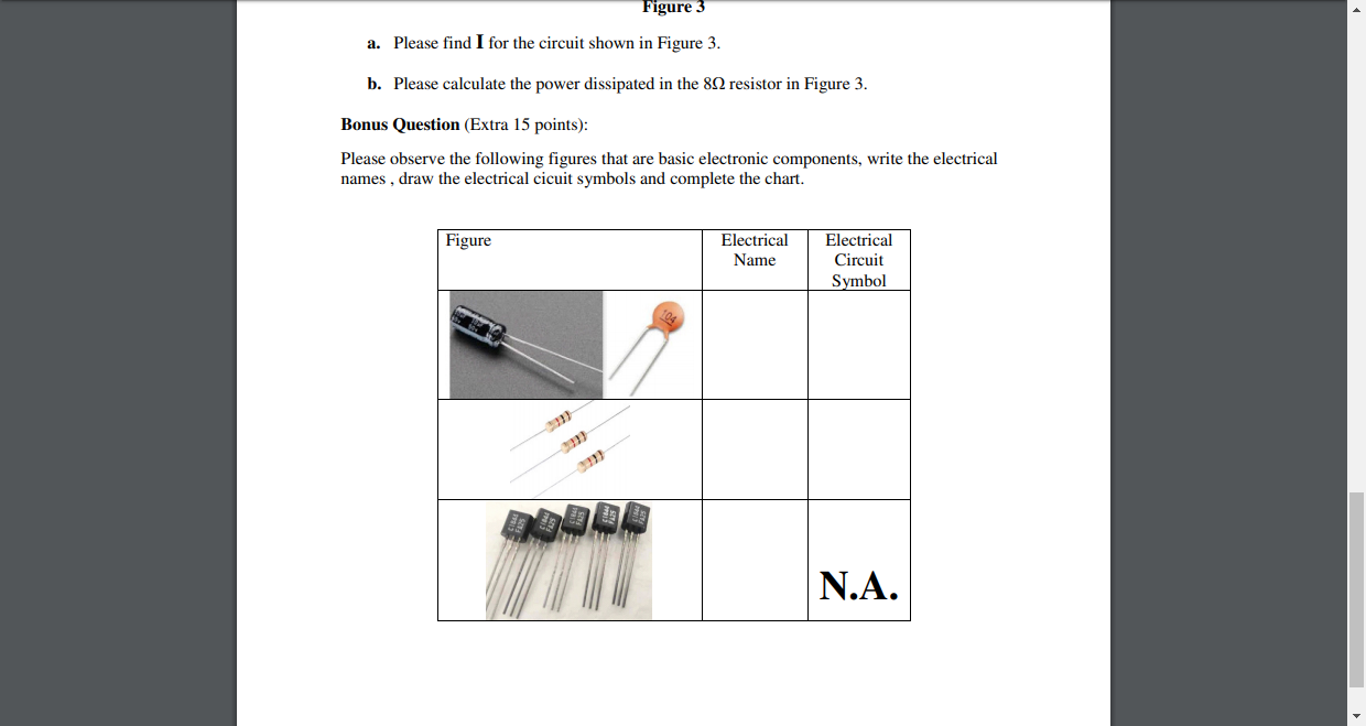 Solved Figure 3 a. Please find I for the circuit shown in | Chegg.com