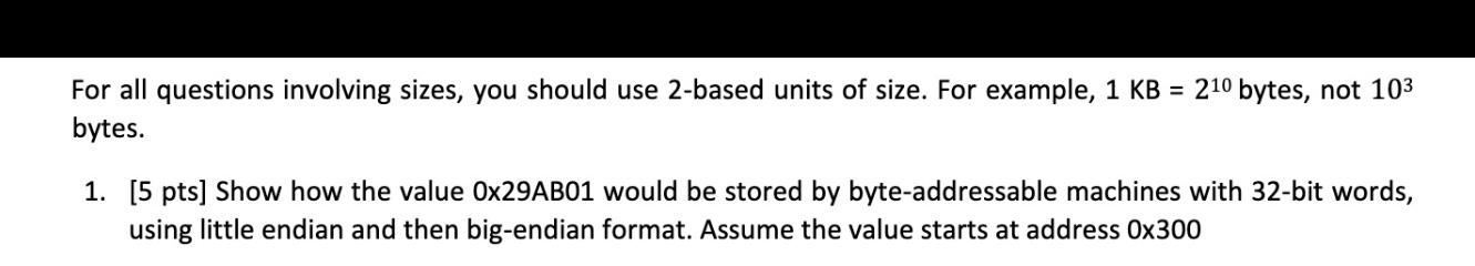 Solved For mathematical calculations you must show all work | Chegg.com