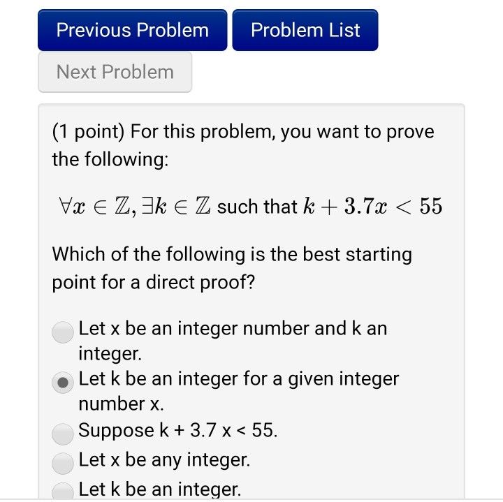 Solved Previous Problem Problem List Next Problem (1 Point) | Chegg.com