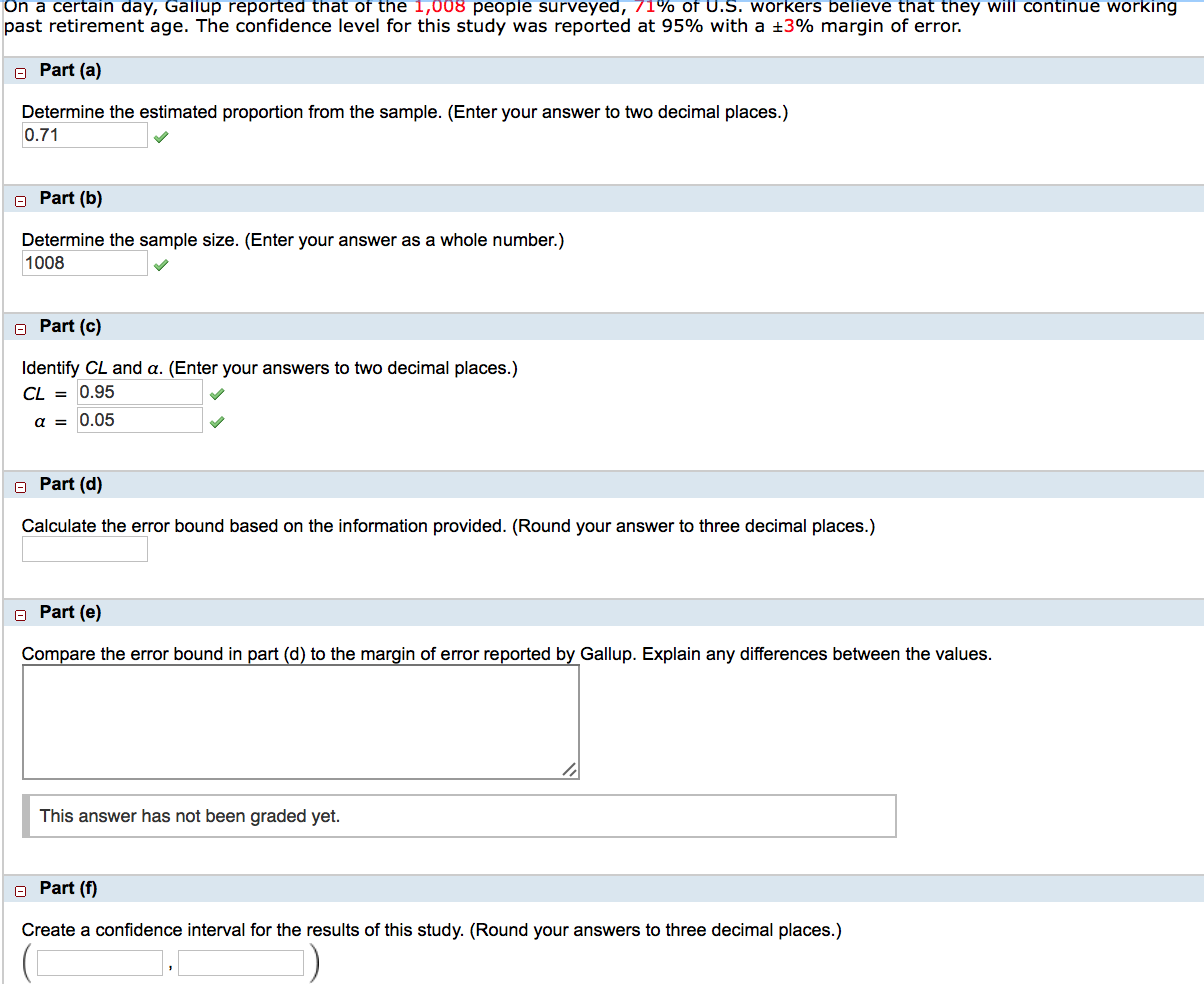 Solved On A Certain Day Gallup Reported That Of The 1 00 Chegg Com