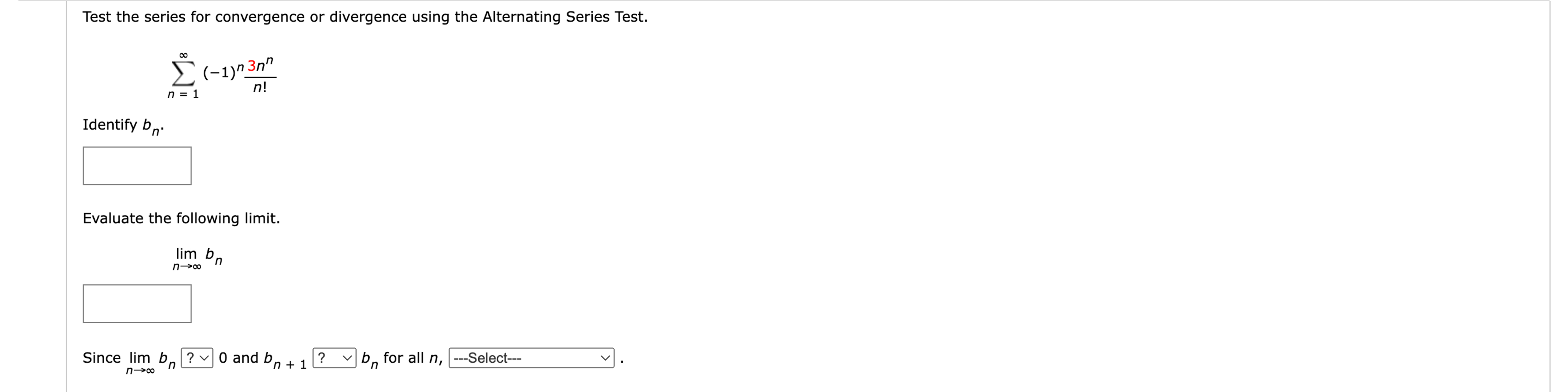 Solved Test the series for convergence or divergence using | Chegg.com