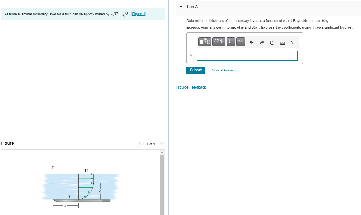 Assume a laminar boundary layer for a fluid can be | Chegg.com