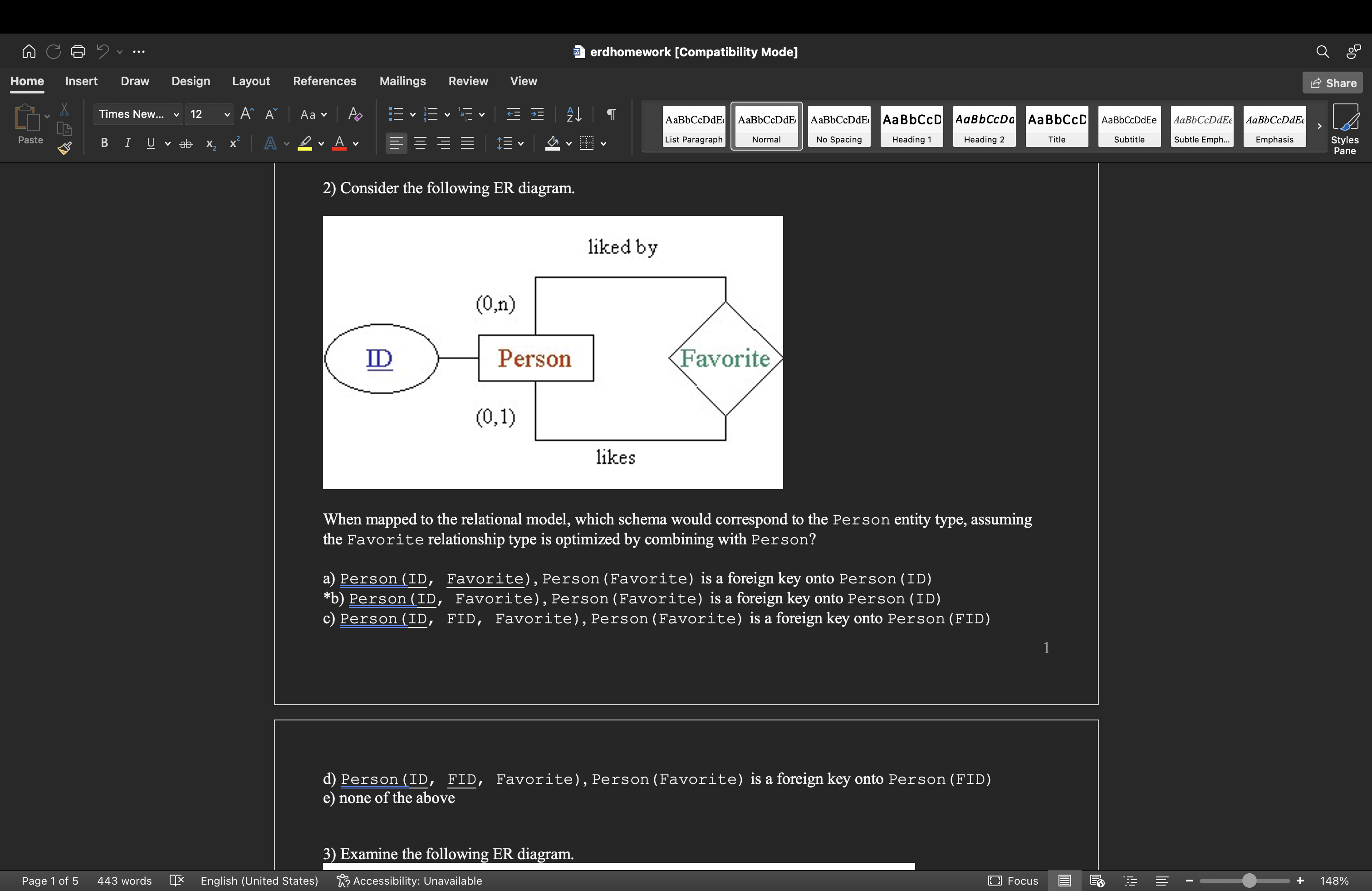 Er diagram logical model mapping when not to merge map the e