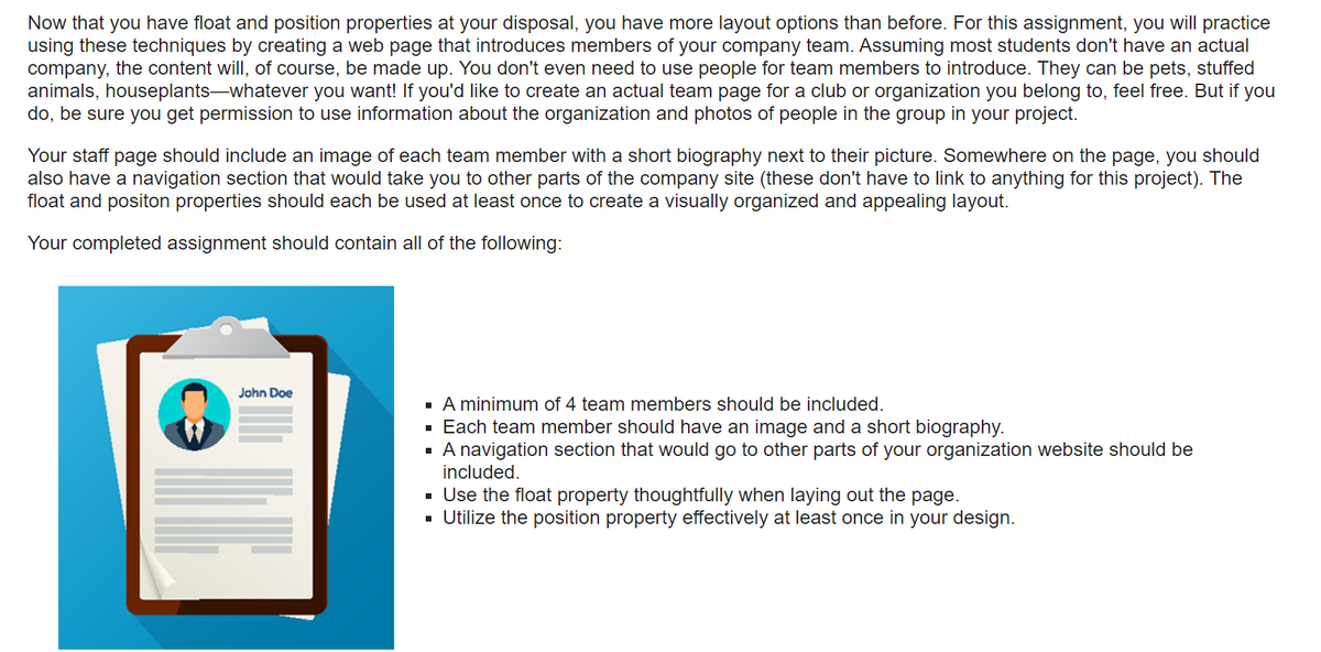 Now that you have float and position properties at | Chegg.com