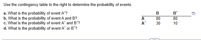 Solved Use The Contingency Table To The Right To Determine | Chegg.com