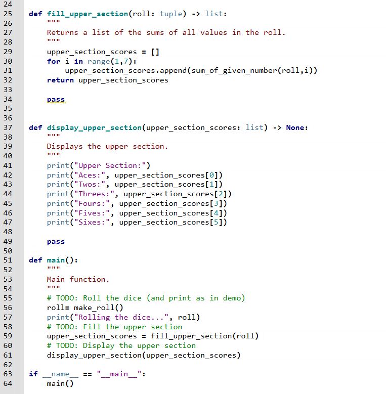 Solved Yahtzee is fun But l'd rather code in Python It's