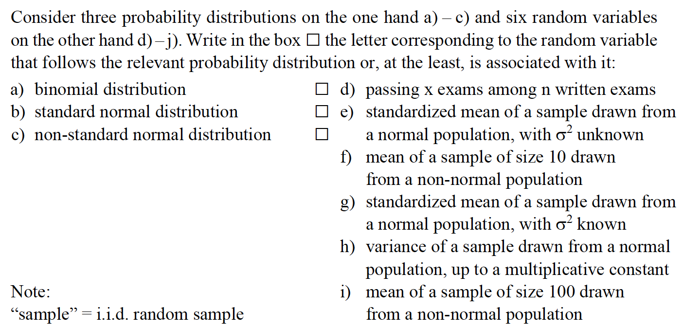 Solved Consider three probability distributions on the one | Chegg.com