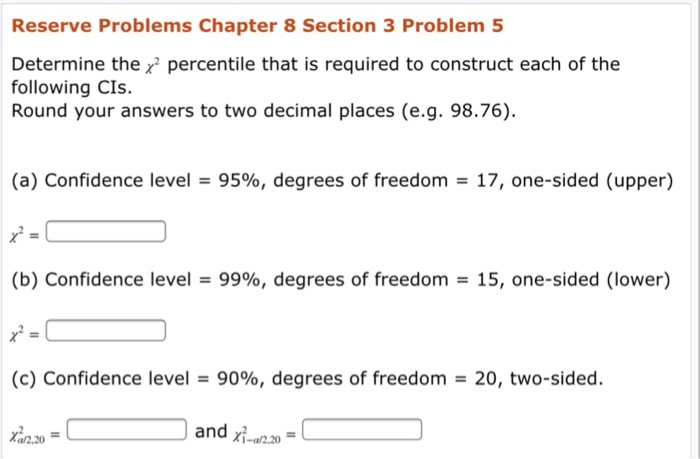 Solved Reserve Problems Chapter 8 Section 3 Problem 5 | Chegg.com
