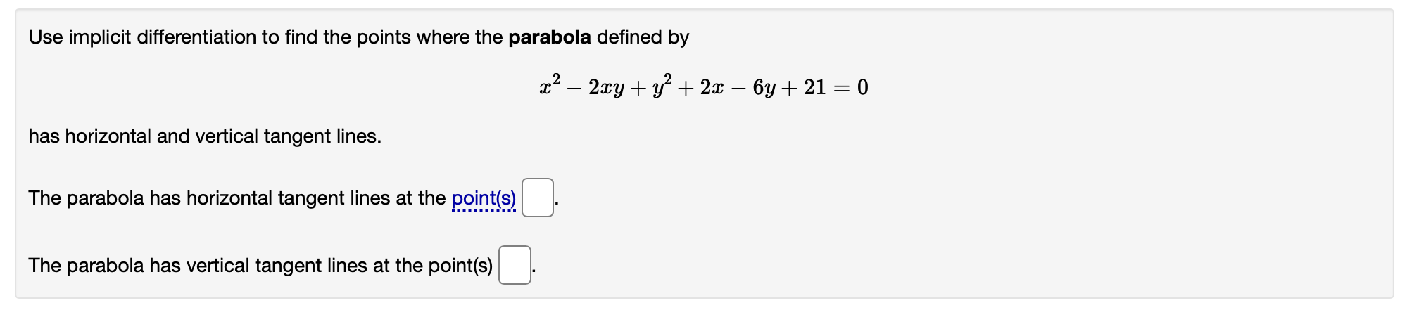 Solved Use implicit differentiation to find the points where | Chegg.com