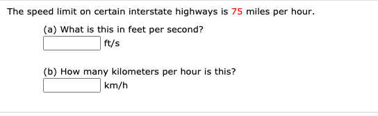 Solved The speed limit on certain interstate highways is 75