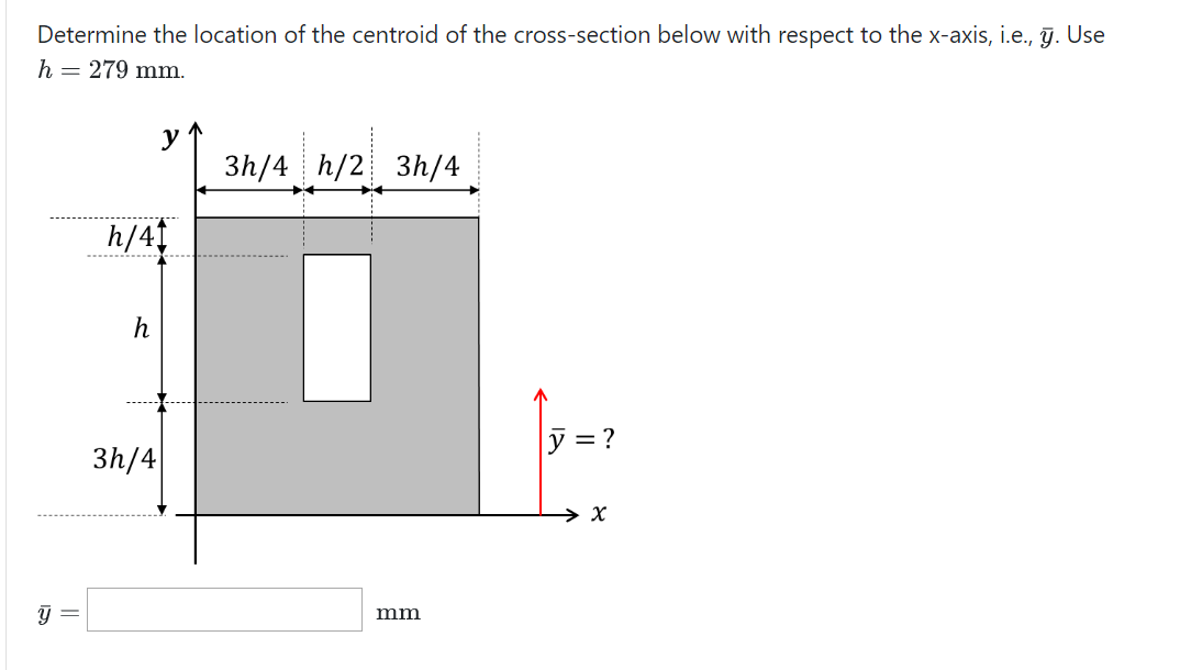 Solved Determine the location of the centroid of the | Chegg.com