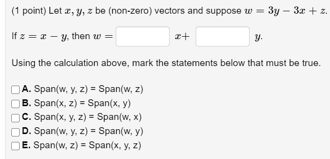 Solved Let X Y Zx Y Z Be Non Zero Vectors And Suppose