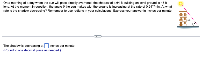 Solved On a morning of a day when the sun will pass directly | Chegg.com