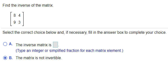 Solved 2 8 Let A Construct A 2x2 Matrix B Such That Ab Is