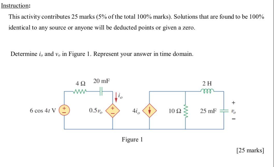 Solved Instruction: This activity contributes 25 marks (5% | Chegg.com