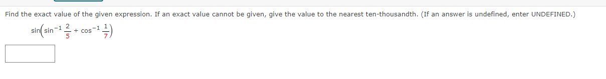 find the exact value of the expression