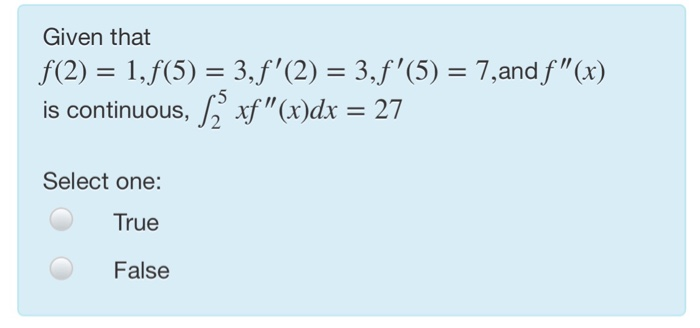 Solved f(x)g' (x)dx = f(x)g(x J a assuming f (x) and g'(x) | Chegg.com ...