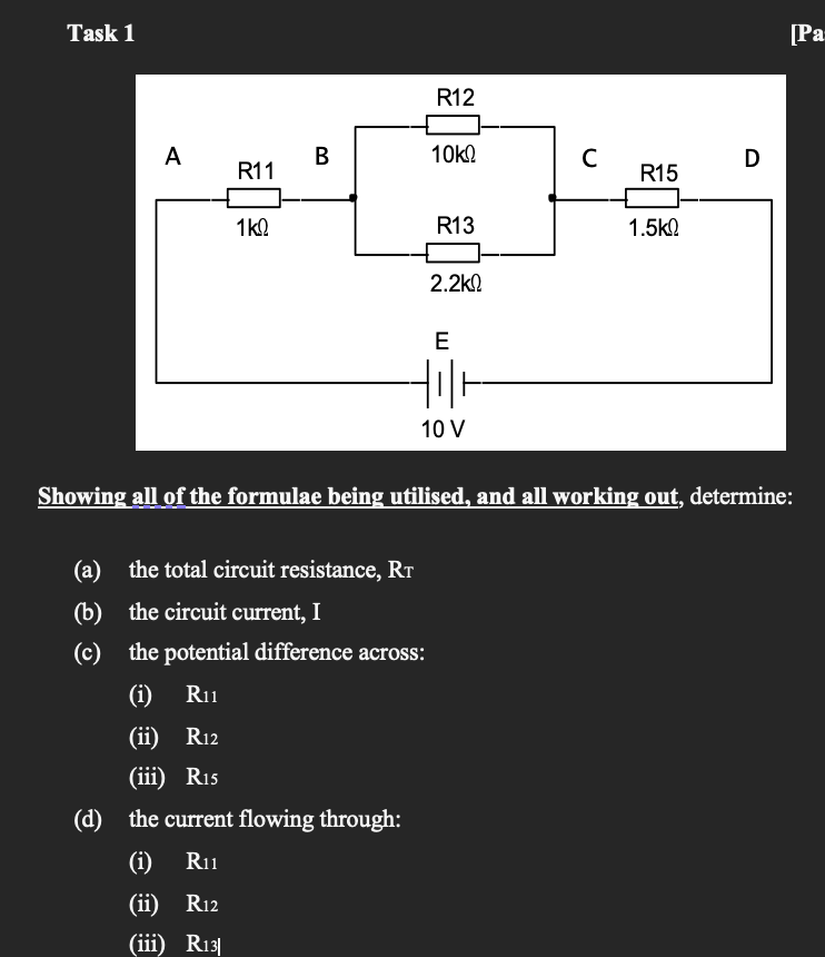 Solved Showing all of the formulae being utilised and all Chegg