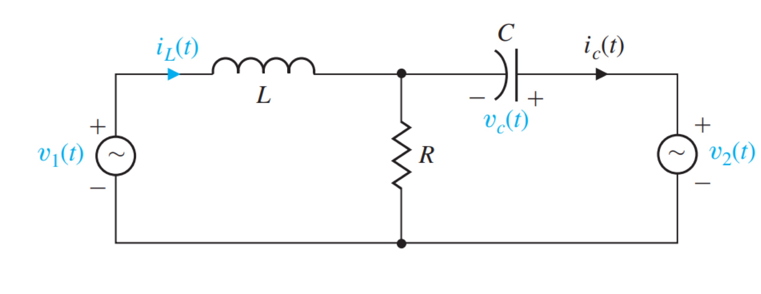 Solved 다음 ﻿RLC 회로의 ﻿State-space equation을 구하여라. 이 때, ﻿state는 | Chegg.com