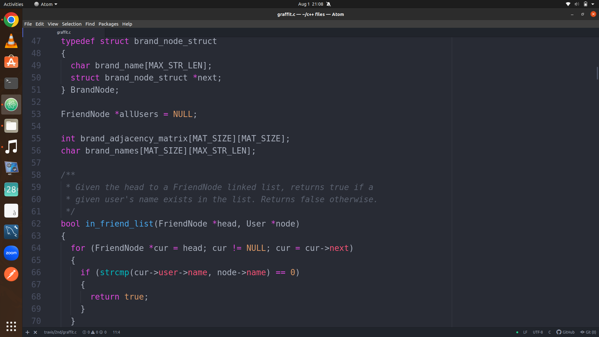 Solved *** We have to do the TODOS in the graffit.c file. | Chegg.com