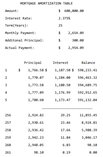 Solved The amortization table in the output file should look | Chegg.com
