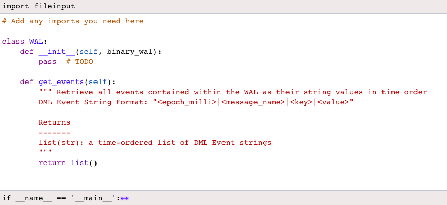 Event Stream From Binary WAL Overview As | Chegg.com