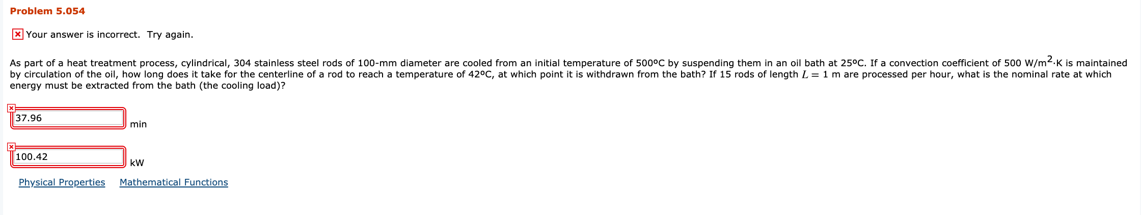 As Part Of A Heat Treatment Process Cylindrical 304 Chegg 