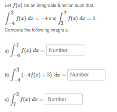 Solved Let f(x) be an ﻿integrable function such | Chegg.com