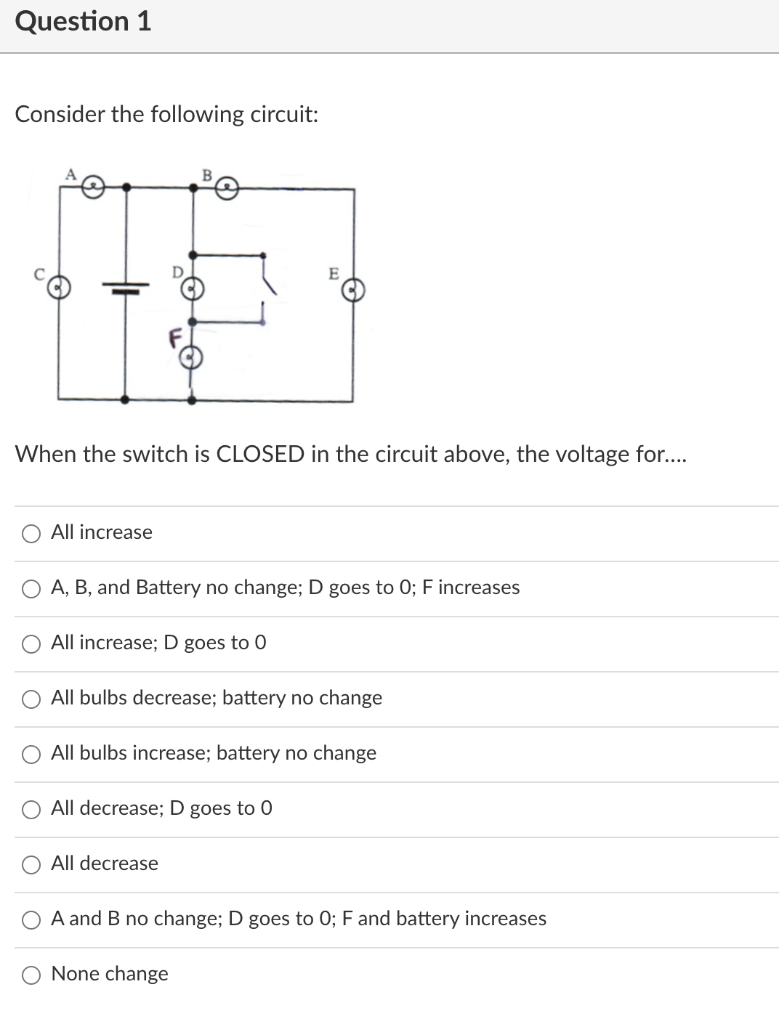 Solved Question 1 Consider the following circuit: E When the | Chegg.com