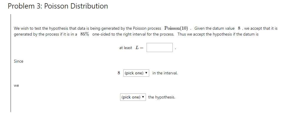 hypothesis test poisson distribution