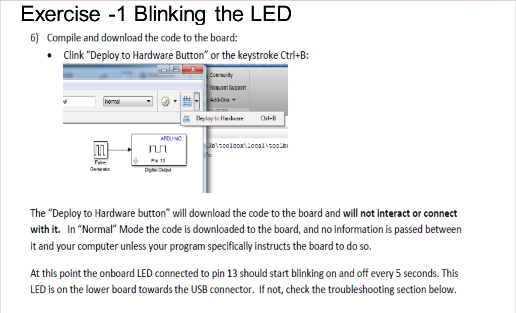 Exercise -1 Blinking the LED Arduino Mega 2560 | Chegg.com