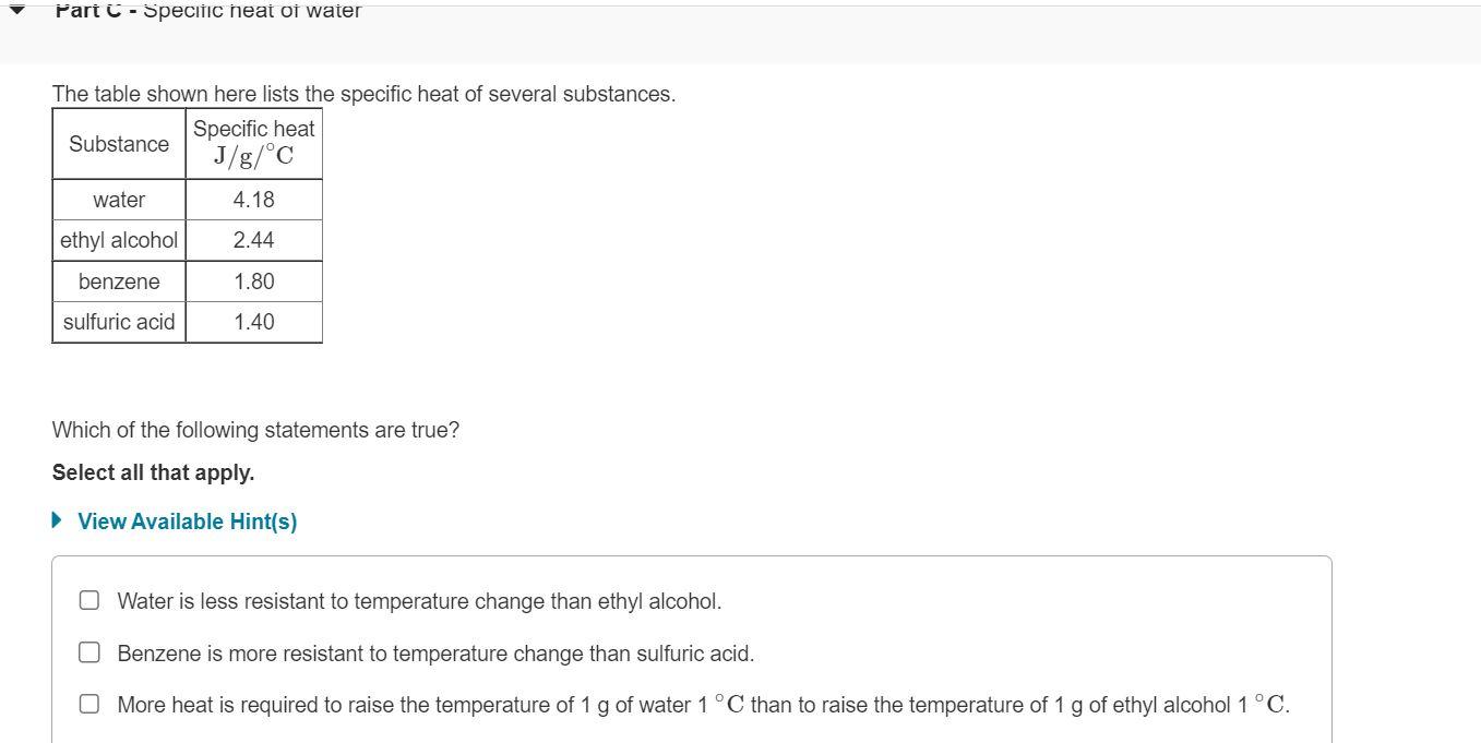 solved-the-table-shown-here-lists-the-specific-heat-of-chegg