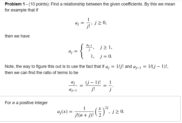 Solved Problem 1 - (10 points): Find a relationship between | Chegg.com