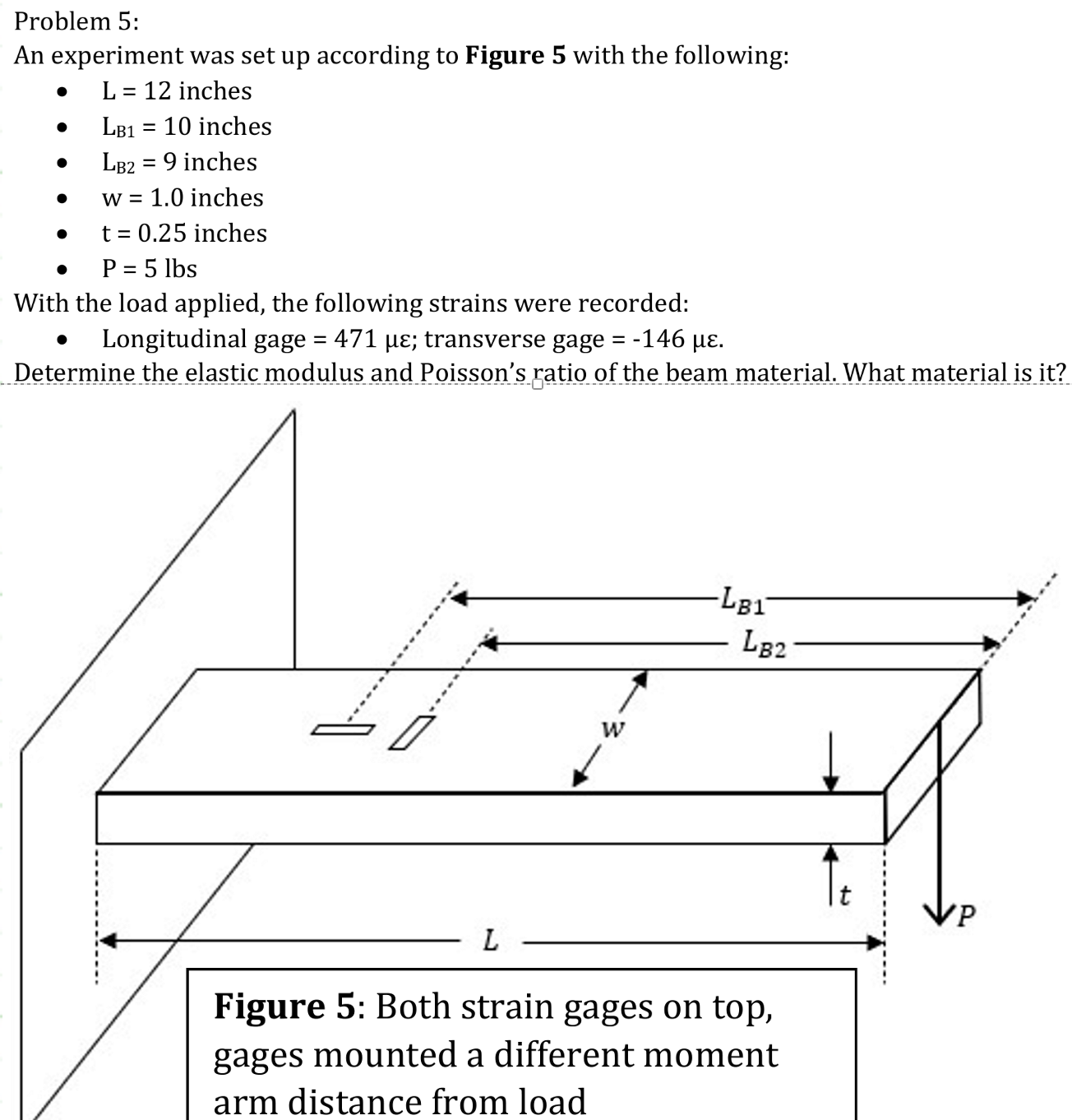 Solved Problem 5: An experiment was set up according to | Chegg.com