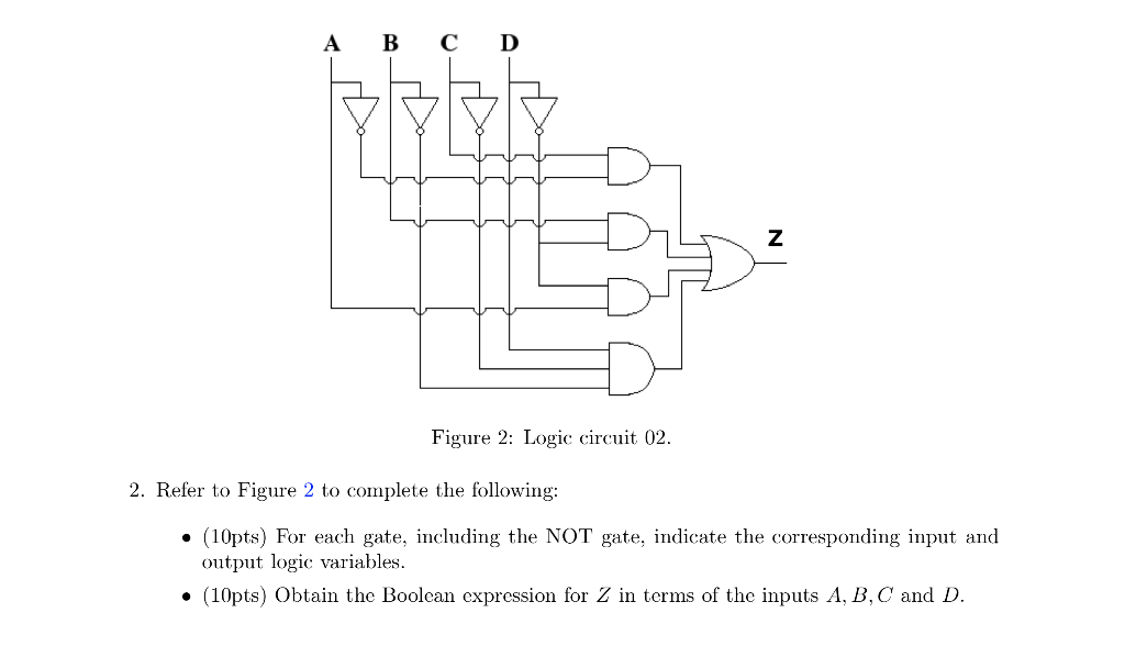 Solved Describing logic circuits algebraically and drawing a