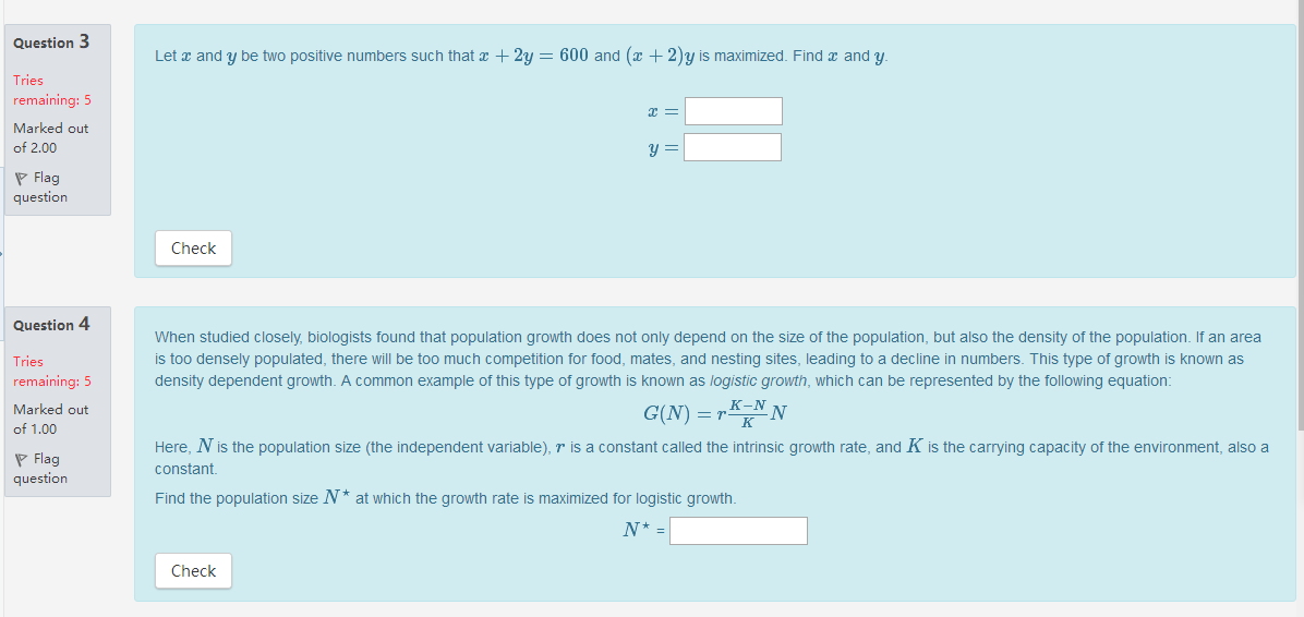 Solved Question 3 Let 3 and y be two positive numbers such | Chegg.com