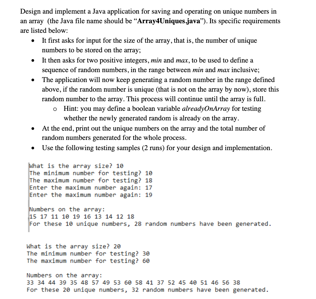 Solved Design and implement a Java application for saving | Chegg.com