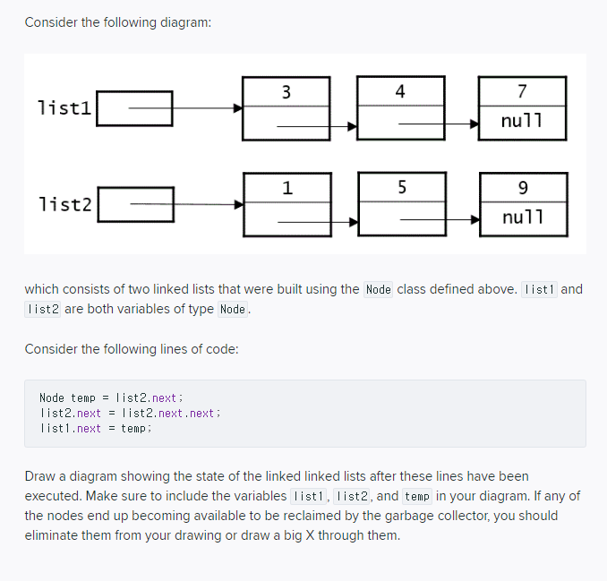 Solved Consider the following diagram: 3 B 4 7 listi null 1 | Chegg.com