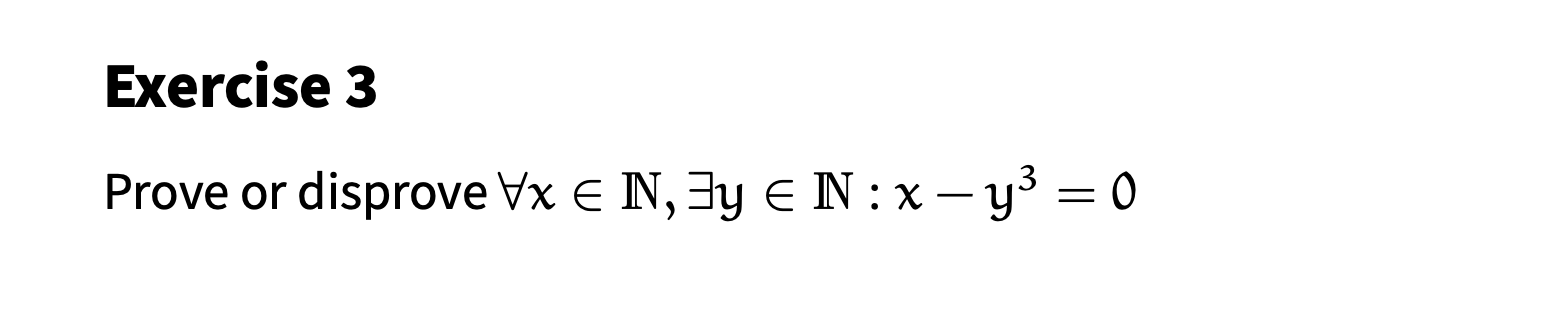 Solved Prove Or Disprove ∀x∈n∃y∈nx−y30 9370