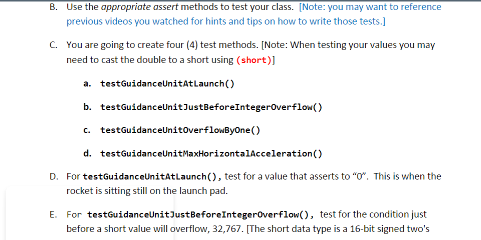 Solved Create the test case as mentioned in the questions | Chegg.com