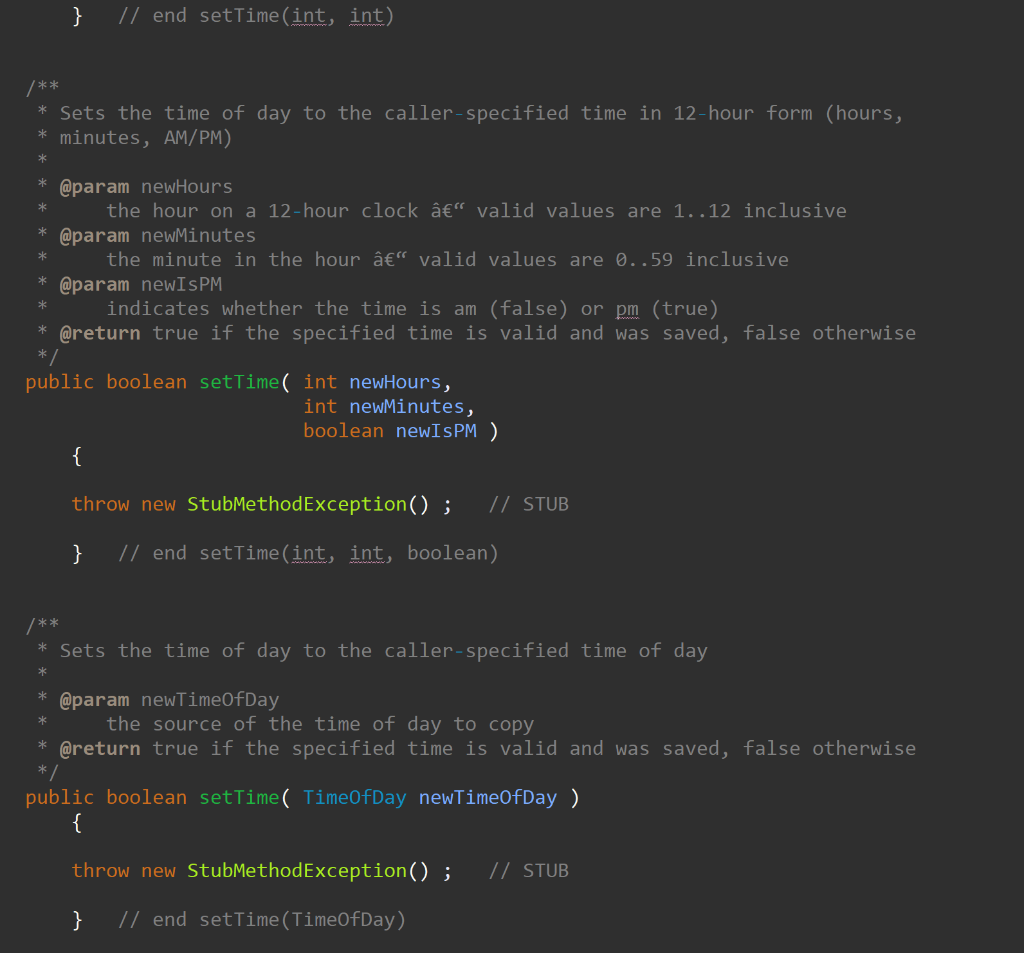 * getter/accessor and setter/mutator methods */ /** | Chegg.com