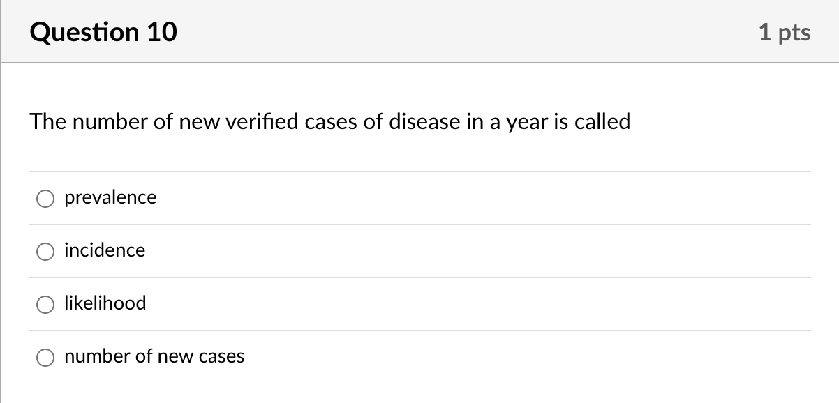 Solved Question 8 1 pts A test has good specificity if it | Chegg.com