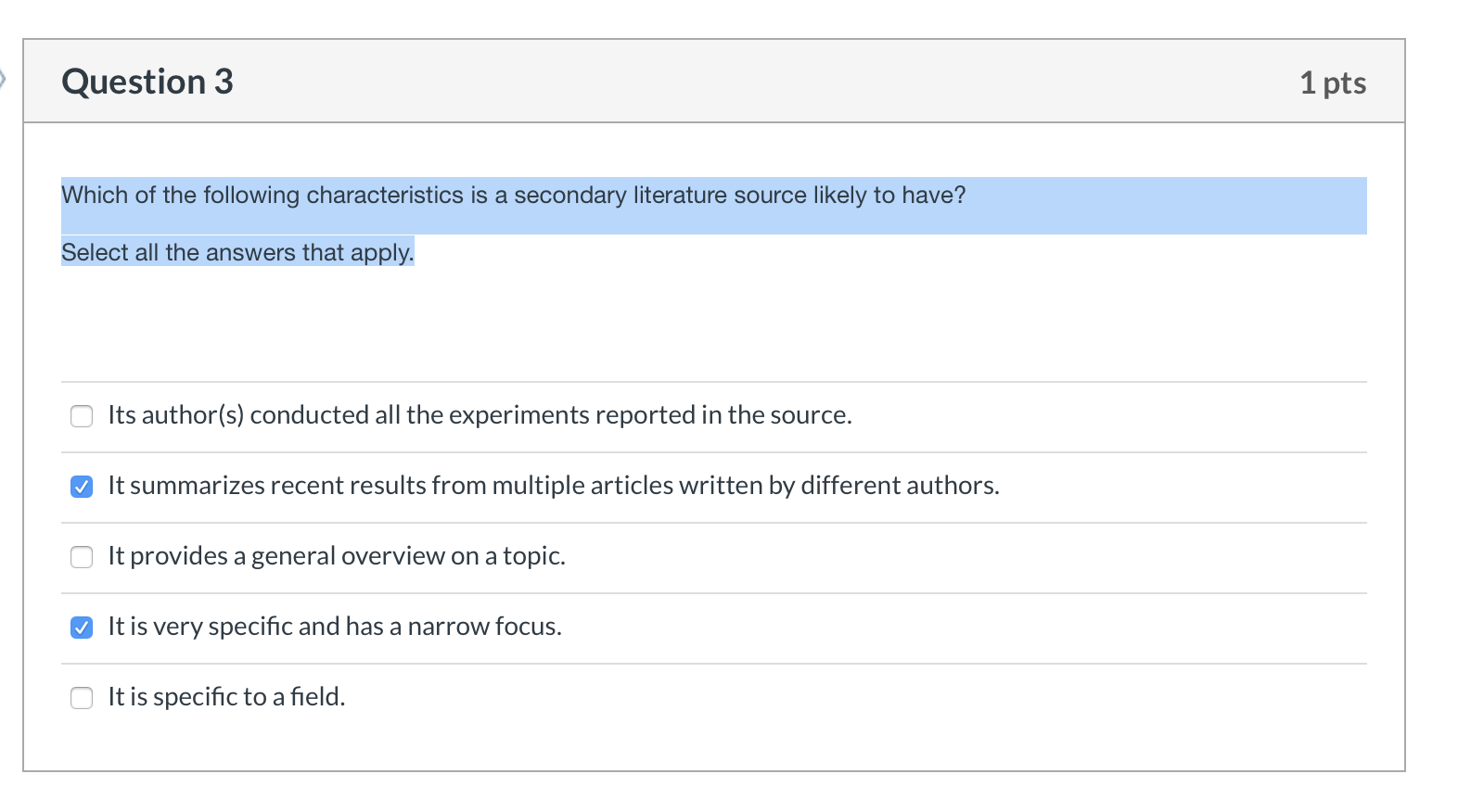 Solved Question 1 1 pts Which of the following resources | Chegg.com