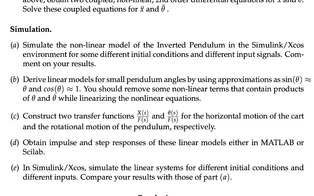 Solve These Coupled Equations For I And O Simulat Chegg Com