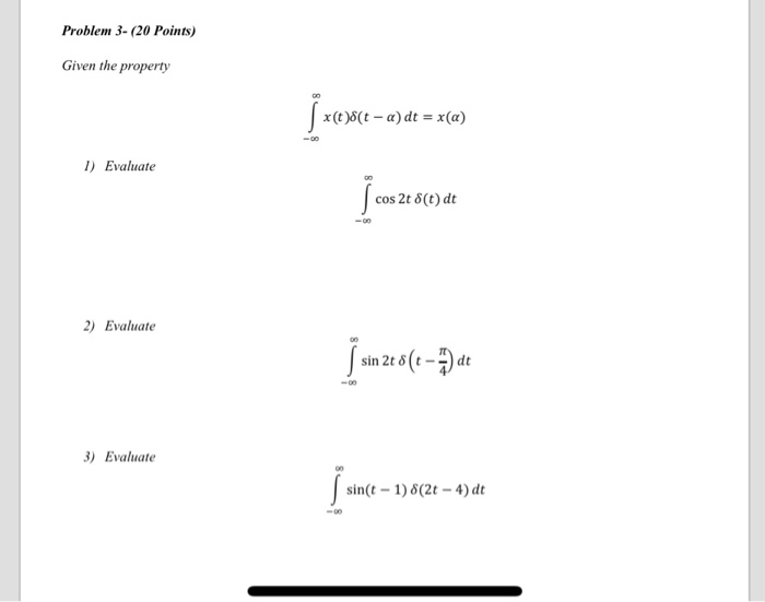 Solved Problem 3 20 Points Given The Property X T6t A 2875