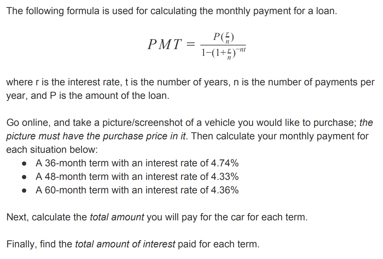 Calculate Your Loan Payment