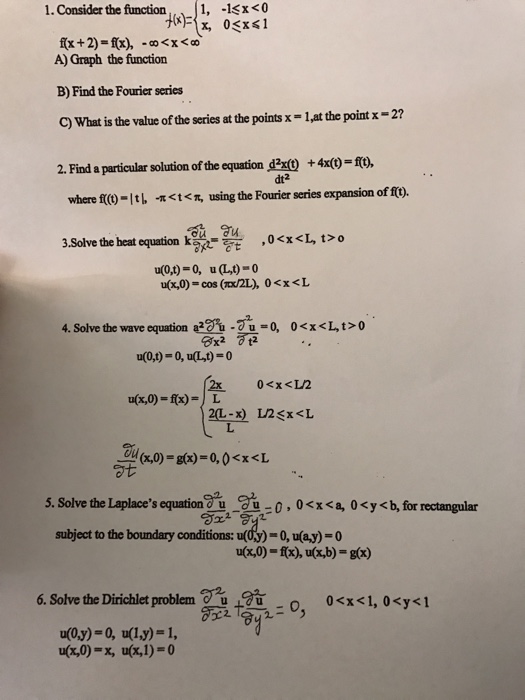 Solved Consider the function f(x) = {1, -1 lessthanorequalto | Chegg.com