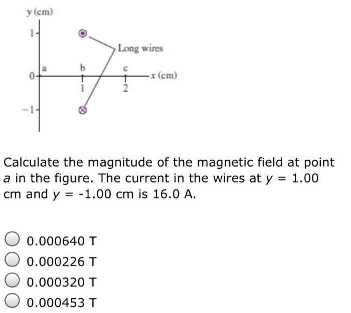 Solved Calculate the magnitude of the field at