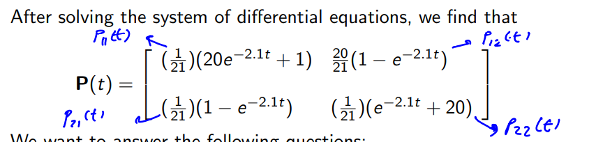 A continuous time Markov process with state space S = | Chegg.com