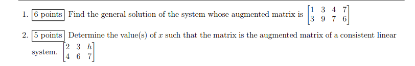 Solved SUBJECT LINEAR ALGEBRA KINDLY SOLVE THESE BOTH | Chegg.com
